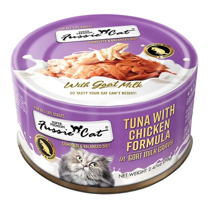 Fussie Cat Gf Tuna Chicken Goat Milk Can 2.47 Oz