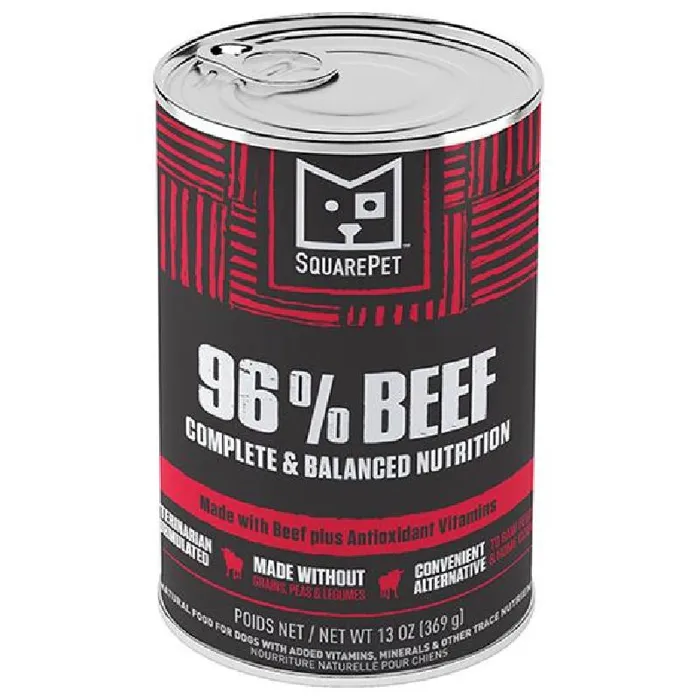 Squarepet Dog Can 96% Beef 12/13 Oz