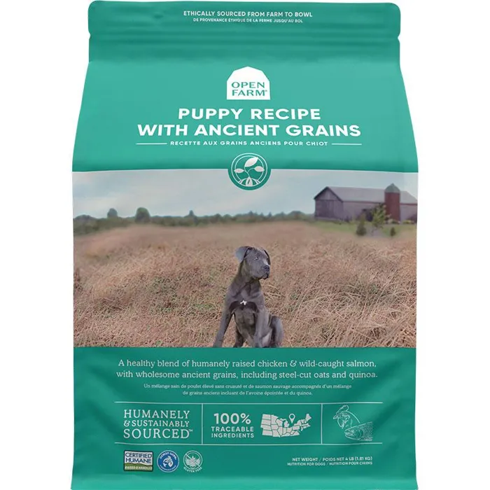 Open Farm Dog High Protein Puppy Ancient Grains Kibble 22 Lb