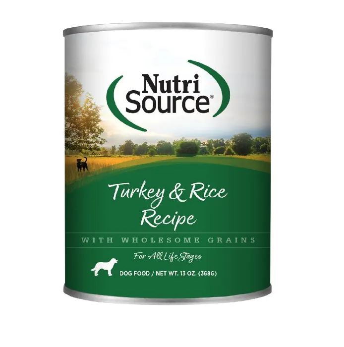 Nutrisource Turkey & Rice Recipe Canned Dog Food 13-oz