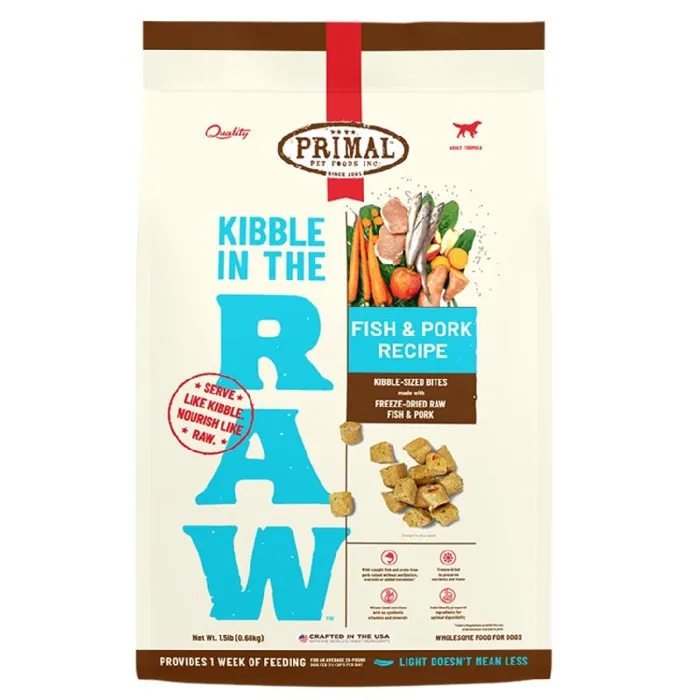 Primal Fd Canine Kitr - Fish & Pork Recipe 1.5-lb