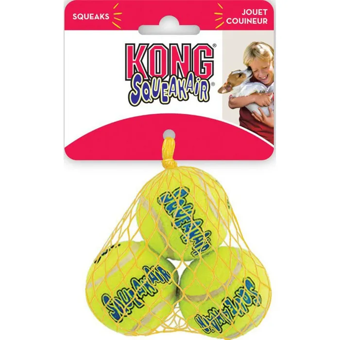 Kong Toy Air Squeaker Ball Small 3-pk