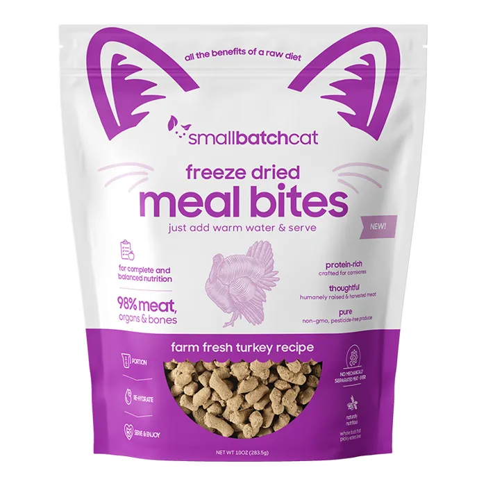 Smallbatch Cat FD Meal Bites Turkey 10oz