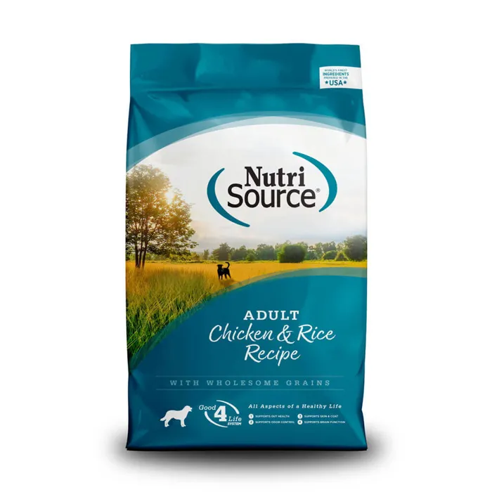 Nutrisource Adult Chicken & Rice Recipe With Wholesome Grains Dry Dog Food 4-lb