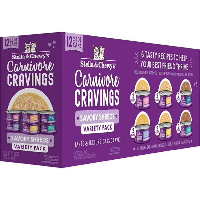 Can Variety Pack Shreds 12 - 2.8oz