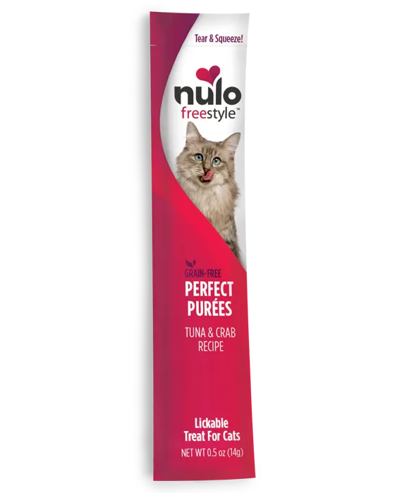 Freestyle Tuna & Crab Recipe Grain-free Perfect Puree Cat & Kitten Food .5-oz