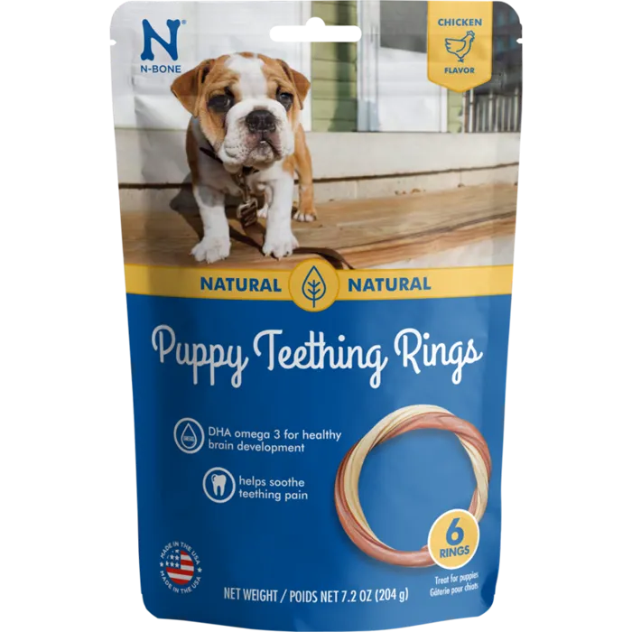 N-Bone Puppy Teething Rings Chicken 6pk