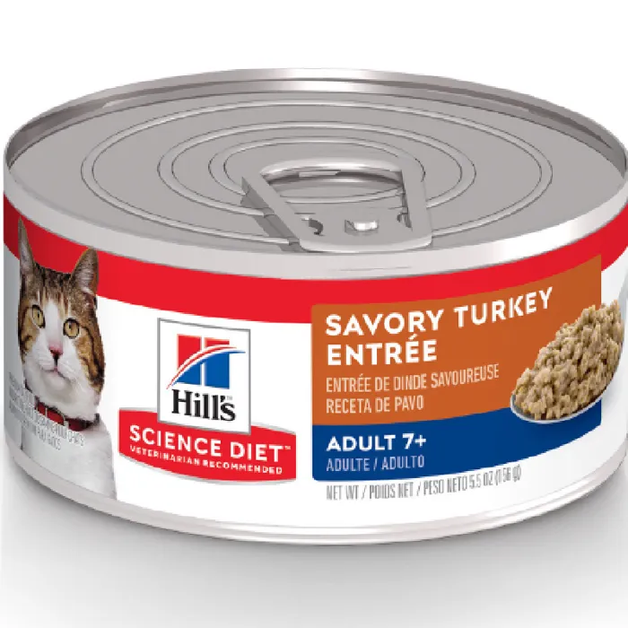 Science Diet Mature Adult Active Longevity Gourmet Turkey Entree Minced Cat 5.5