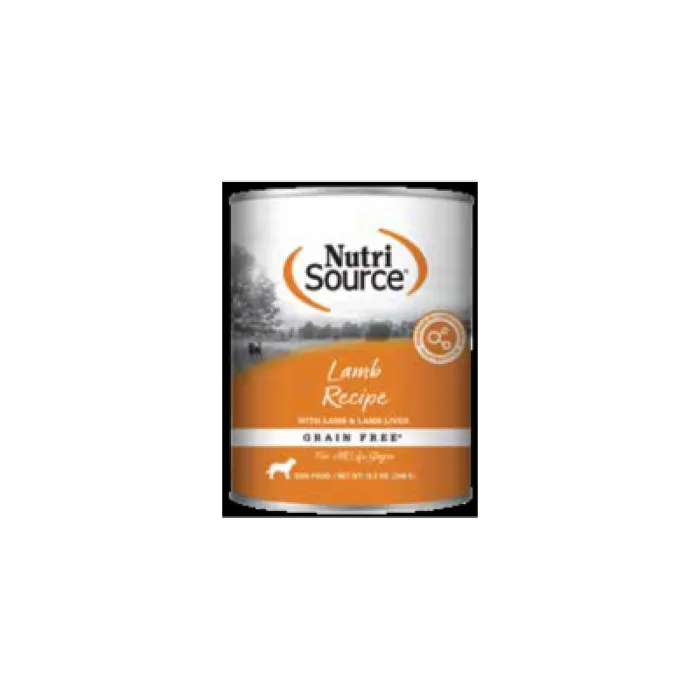 Nutrisource Dog Lamb Gf Can 12.3oz 12/cs
