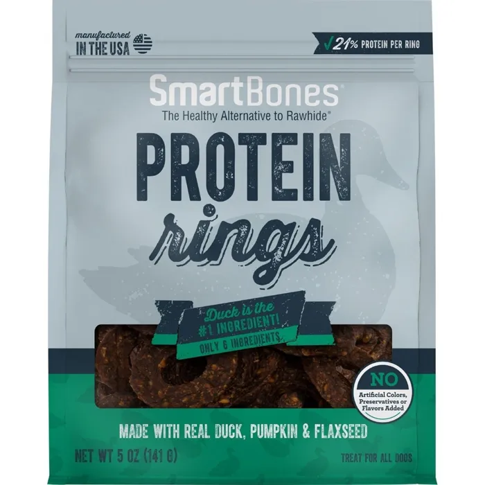 Smartbones Treat Rings Duck/pumpkin/flaxseed 5-oz