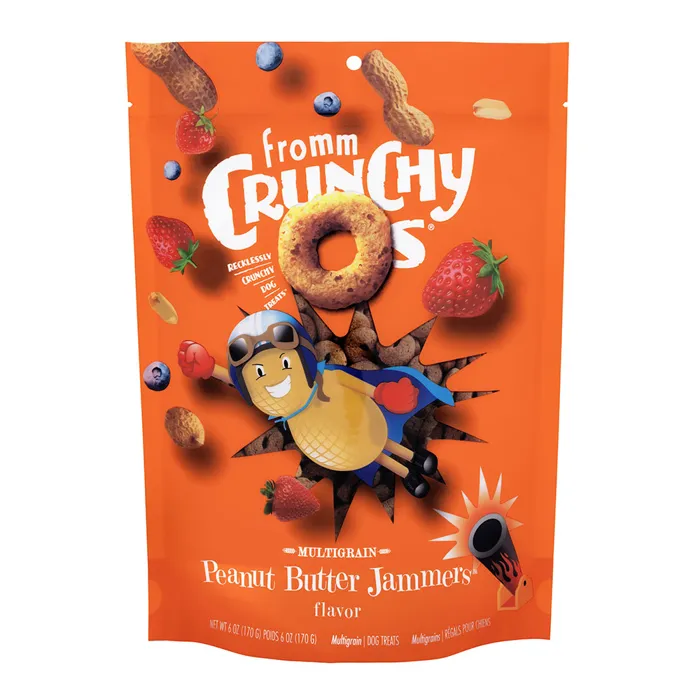 Fromm Crunchy O's Peanut Butter Jammers Dog Treats 6-oz