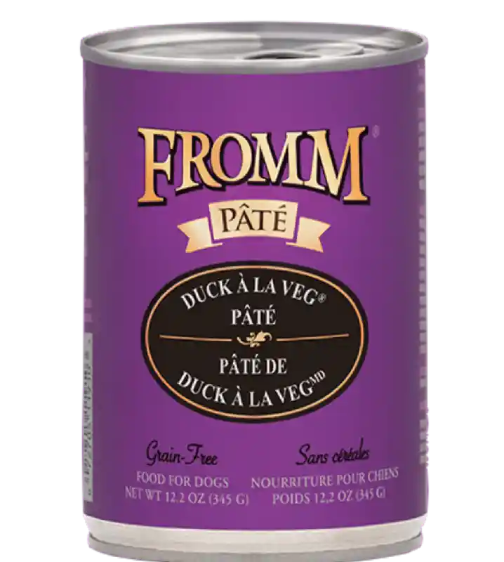 Pate Grain Free Duck A La Veg Canned Dog Food 12.2-oz