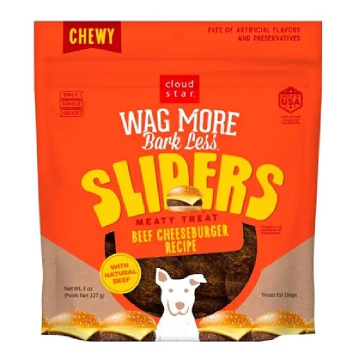 Wagmore Dog Slider Gf Beef Cheeseburger 8oz