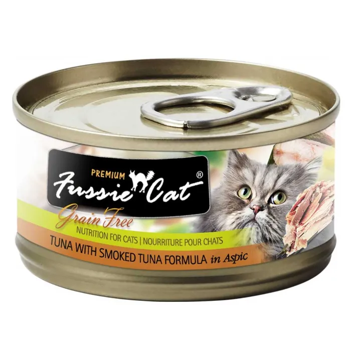 Premium Tuna With Smoked Tuna Formula In Aspic Grain-free Canned Cat Food 2.82-oz