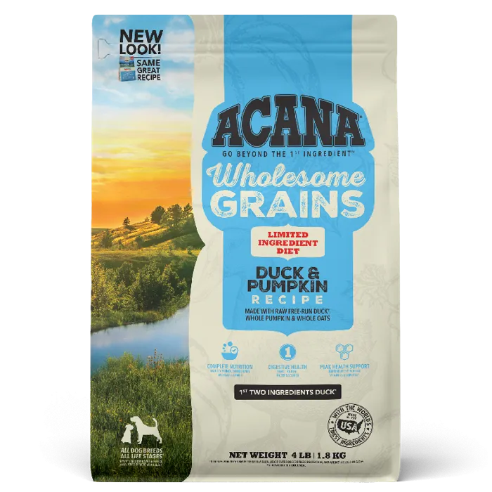 Acana Wholesome Grains Duck & Pumpkin Dry Dog Food 22.5-lb