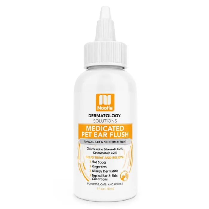 Nootie Dog Dermatology Solutions Medicated Ear Flush 4-oz