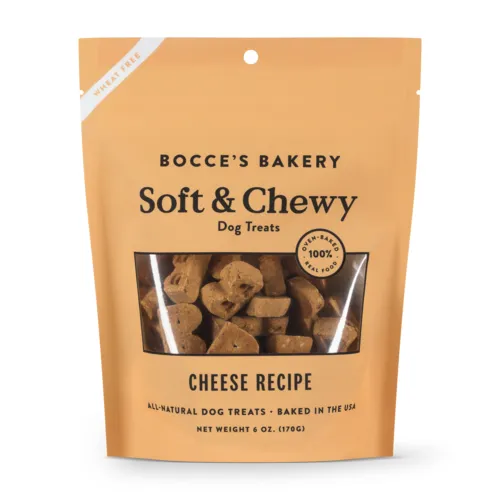Bocce's Bakery Soft & Chewy Cheese Dog Treats 6-oz