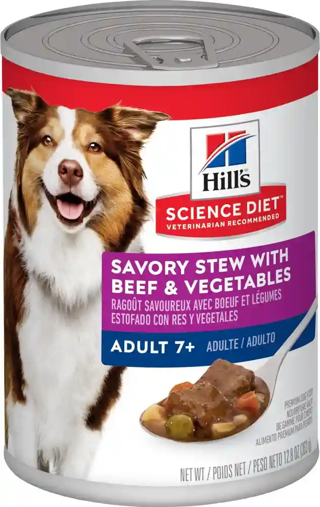 Adult 7+ Savory Stew With Beef & Vegetables Canned Dog Food 13-oz