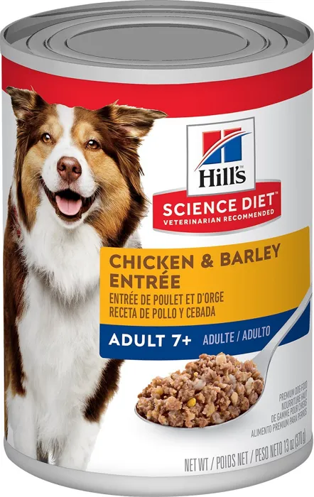Adult 7+ Chicken & Barley Entree Canned Dog Food 13-oz