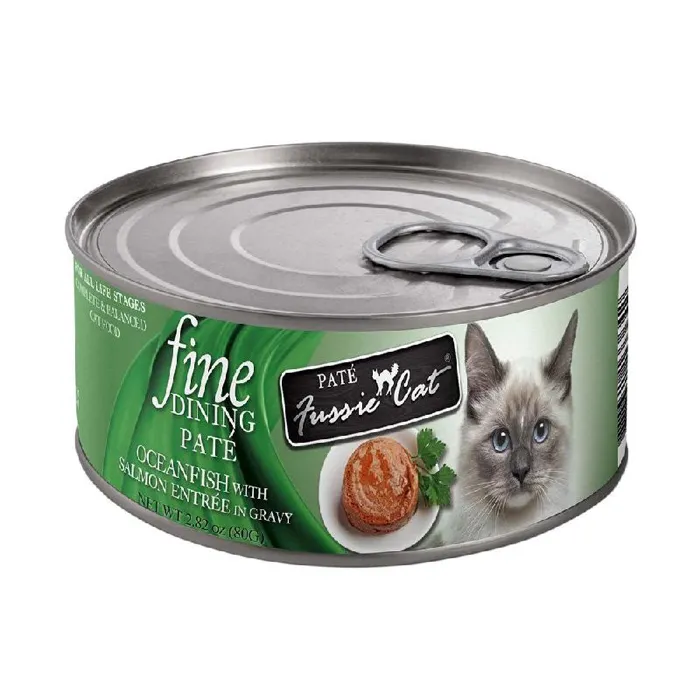 Fussie Cat Fine Pate Oceanfish & Salmon 2.82oz