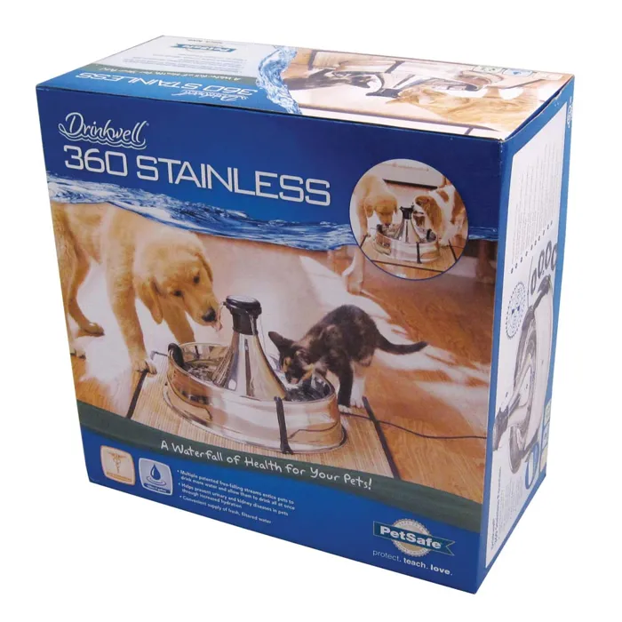 Drinkwell Stainless Multi-pet Fountain One Size