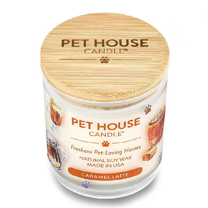 Pet House Candle Caramel Latte 9oz
