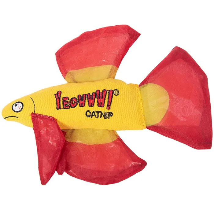 Yeowww Catnip Mo Betta Fish Red