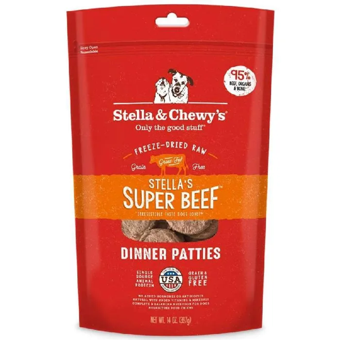 Stella & Chewy's Freeze Dried Raw Dog Patties Beef 14 Oz