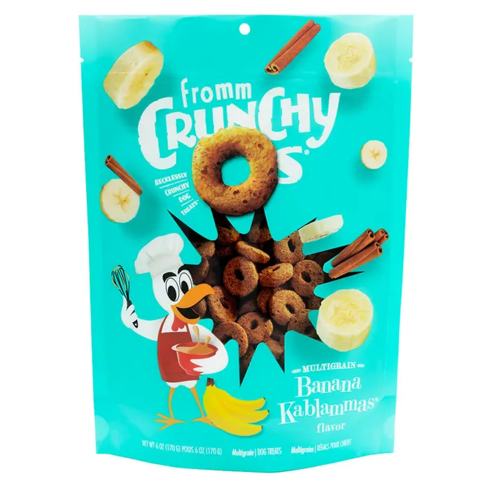 Fromm Crunchy O's Banana Kablammas Dog Trt 6-oz