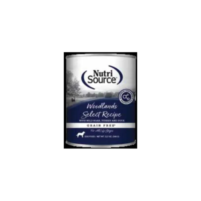 Nutrisource Dog Woodlands Select Gf Can 12.3oz 12/cs