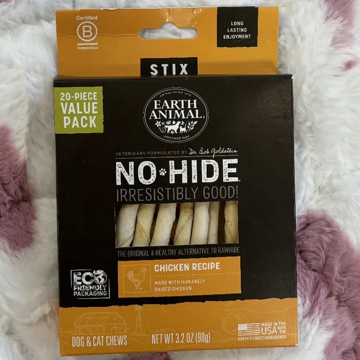 EARTH ANIMAL NO-HIDE CHEW CHICKEN STIX 20pk