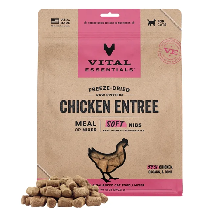 VE FD Raw cat chk SOFT nibs 12oz