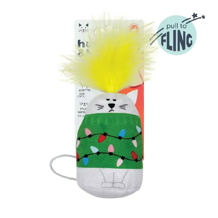 Huxley & Kent Cat Flinger Meh' Christmas Kitty