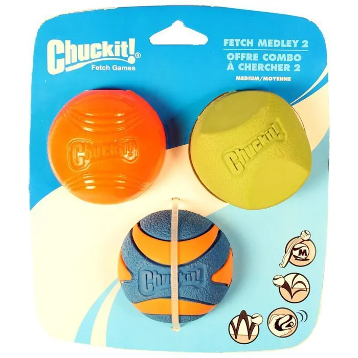 Chuck It! Fetch Medley Gen 2 3pk
