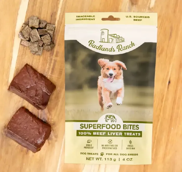 Badlands Ranch Bites Beef Liver 4-oz