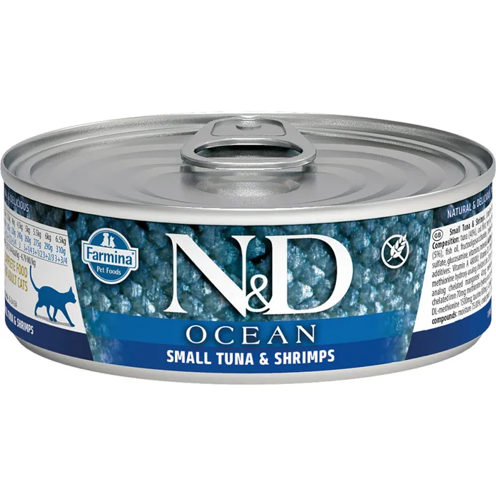 Farmina N&d Ocean Tuna & Shrimp Adult Cat Wet Food 2.46-oz