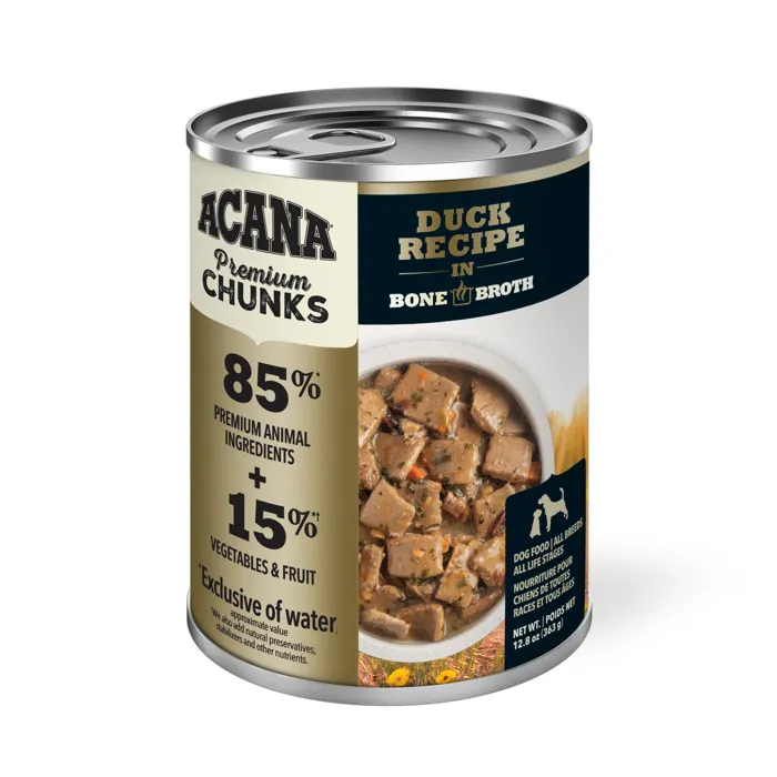 ACANA DOG FOOD CAN 12.8-oz DUCK RECIPE CHUNKS