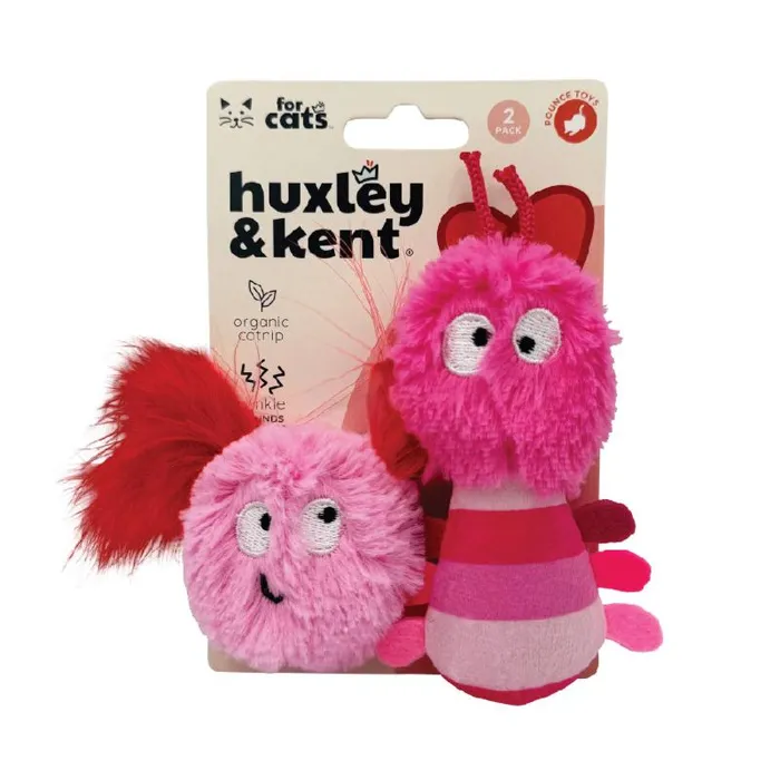 Huxley & Kent Cat Toy Love Bugs 2pk