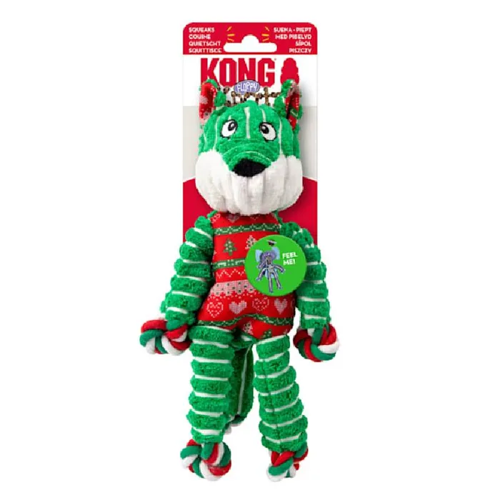 Kong Holiday Floppy Knots Fox Sm/Med