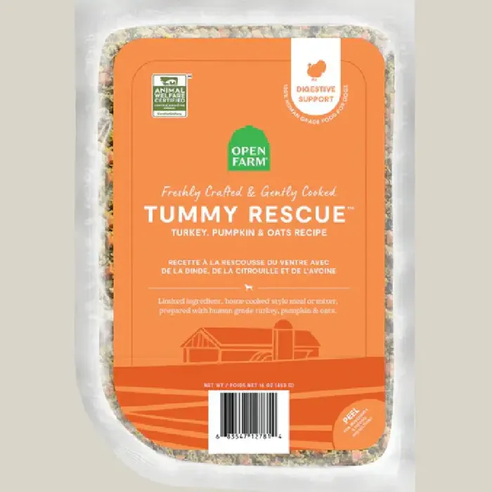 OPEN FARM FROZEN 1# GENTLY COOKED TUMMY RESCUE