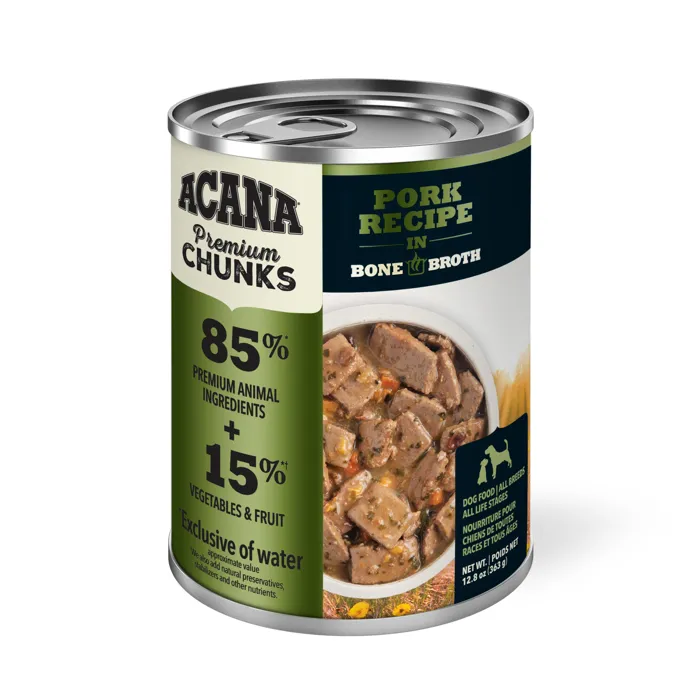 ACANA DOG FOOD CAN 12.8-oz PORK RECIPE CHUNKS
