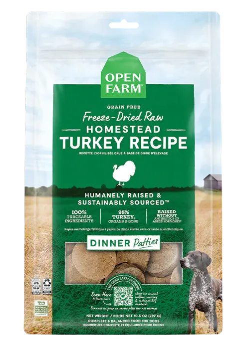 Opem Farm Freeze Dried Patties Turkey 10.5oz