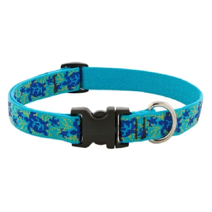 Lupine Turtle Reef 3/4" Dog Collar 9-14"
