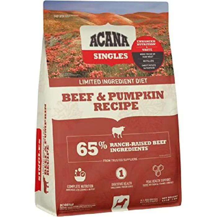 ACANA DOG SINGLES BEEF & PUMPKIN 4.5#