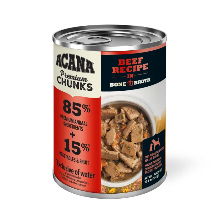 ACANA DOG FOOD CAN 12.8-oz BEEF RECIPE CHUNKS