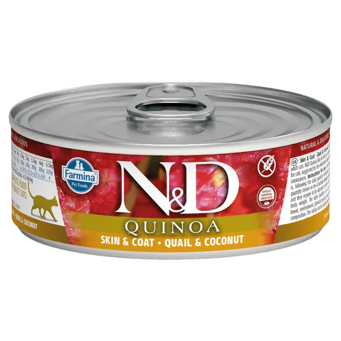 Farmina N&d Quinoa Skin & Coat Quail Wet Cat Food 2.8-oz