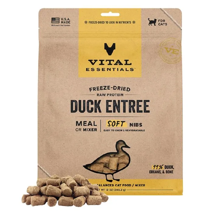 VE FD Raw cat duck SOFT nibs 12oz