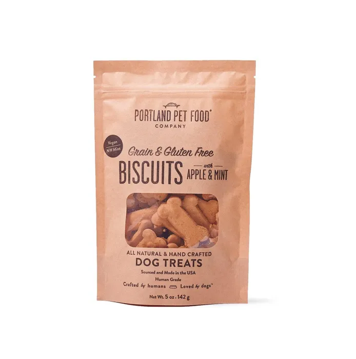 Portland Pet Food GF Apple Mint Biscuit 5oz